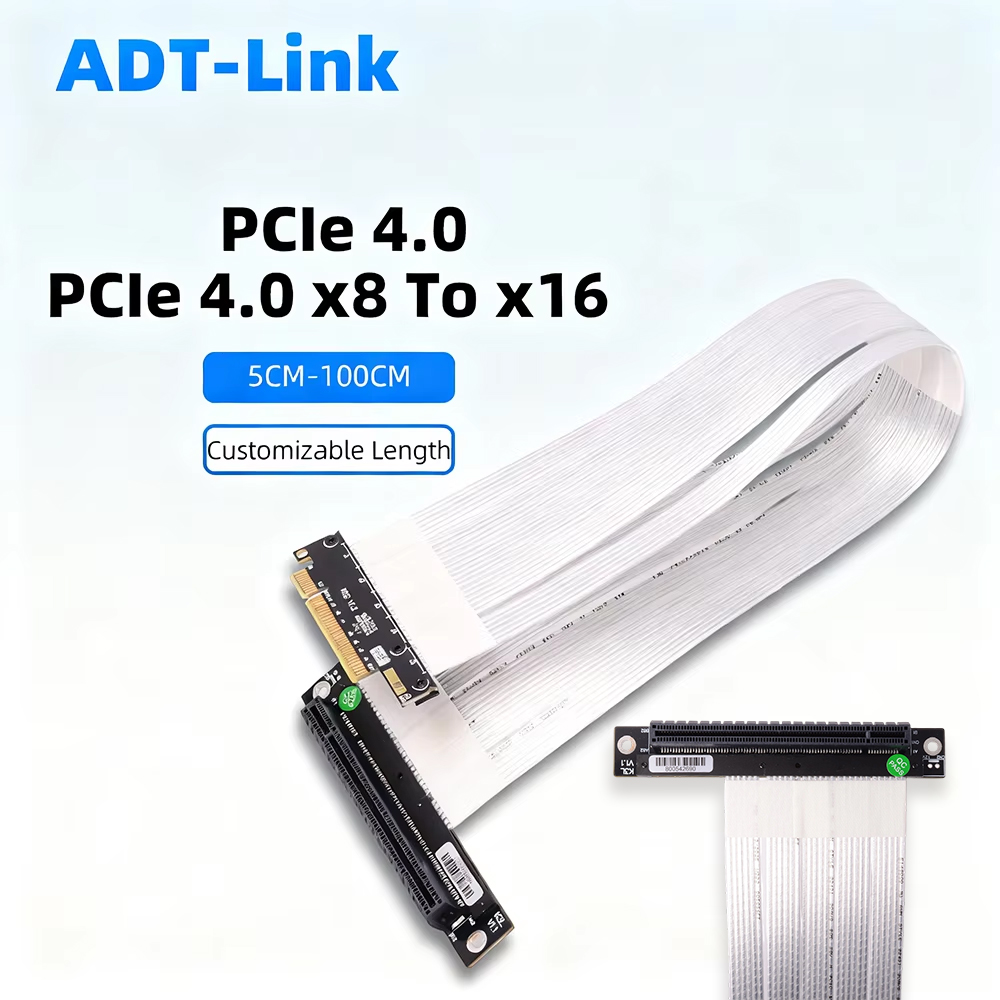 Pcie 4.0 X16 Riser Cable 90 Degree - Kabel przedłużający ADT-Link PCIE 4.0 /