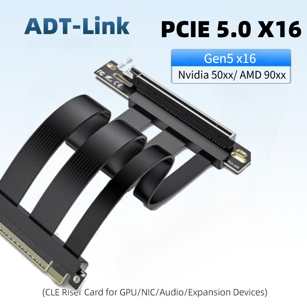 Kabel rozszerzający PCIe 5.0 x – Pcie 4.0 X16 Riser Cable 90 Degree recenzja i cena