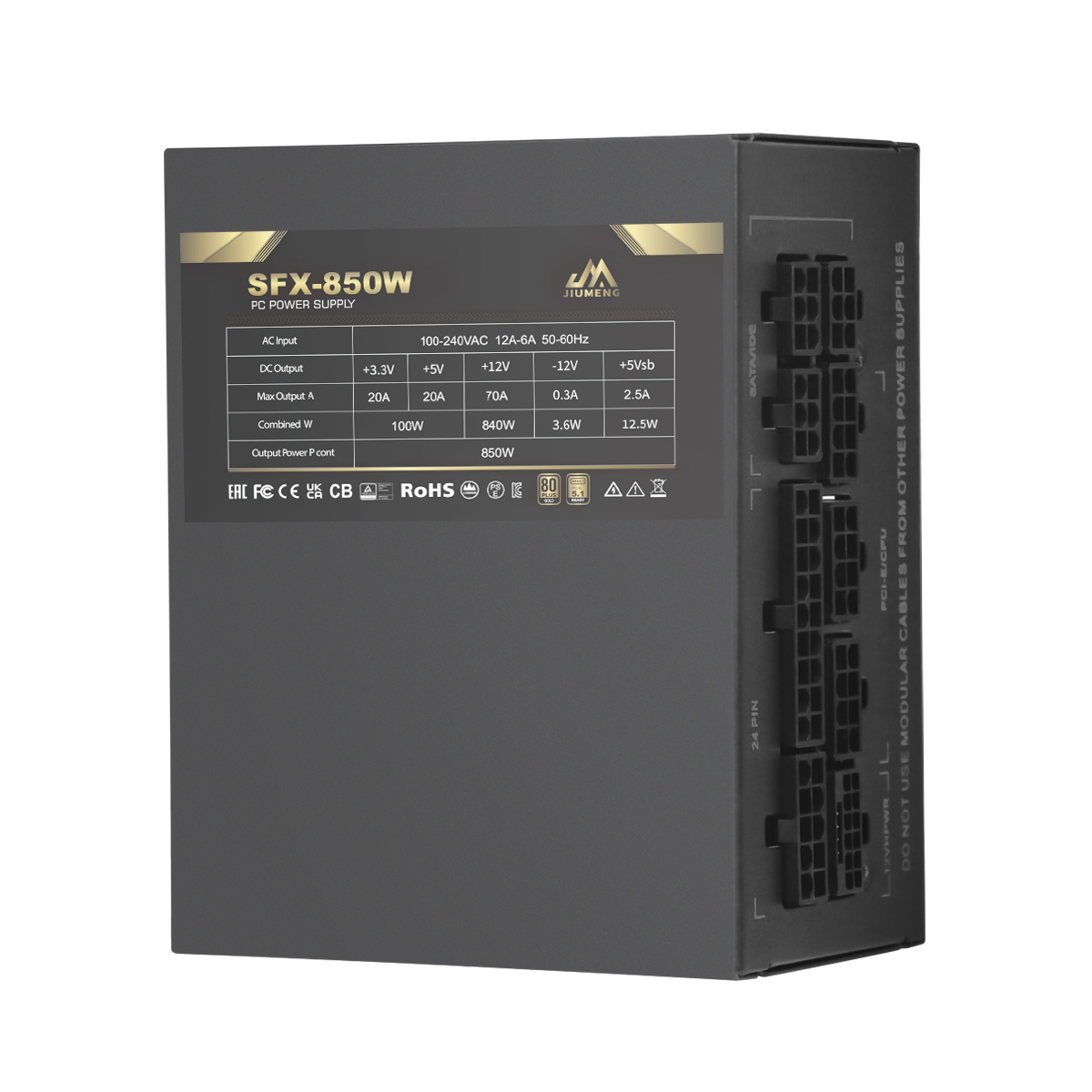 Modułowy zasilacz SFX o mocy 8 – Sfx Power Supply 850W Gold recenzja i cena