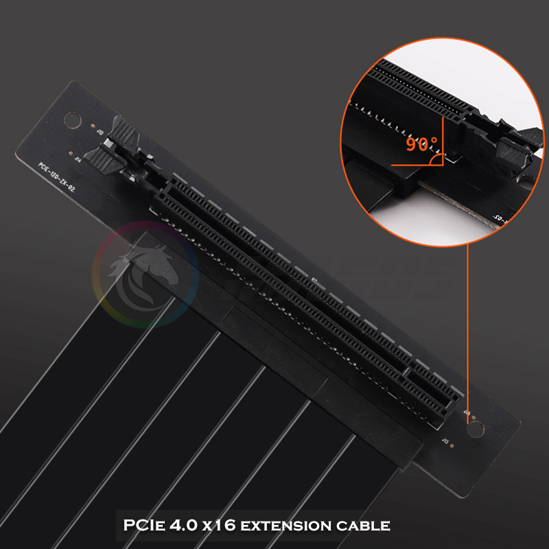 Przedłużacz karty graficznej P – Pcie 4.0 X16 Riser Cable 90 Degree recenzja i cena