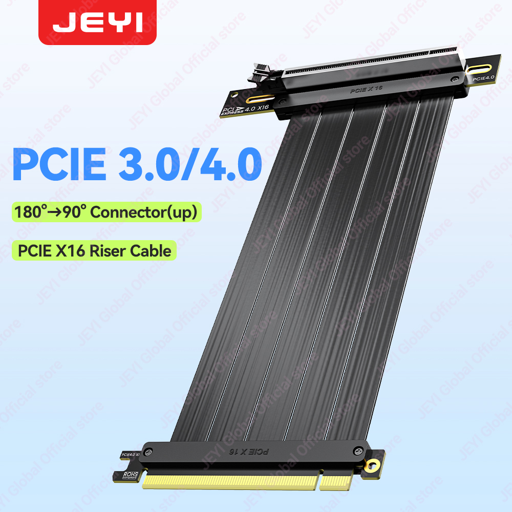Kabel przedłużający JEYI PCIe  – Pcie 4.0 X16 Riser Cable 90 Degree recenzja i cena