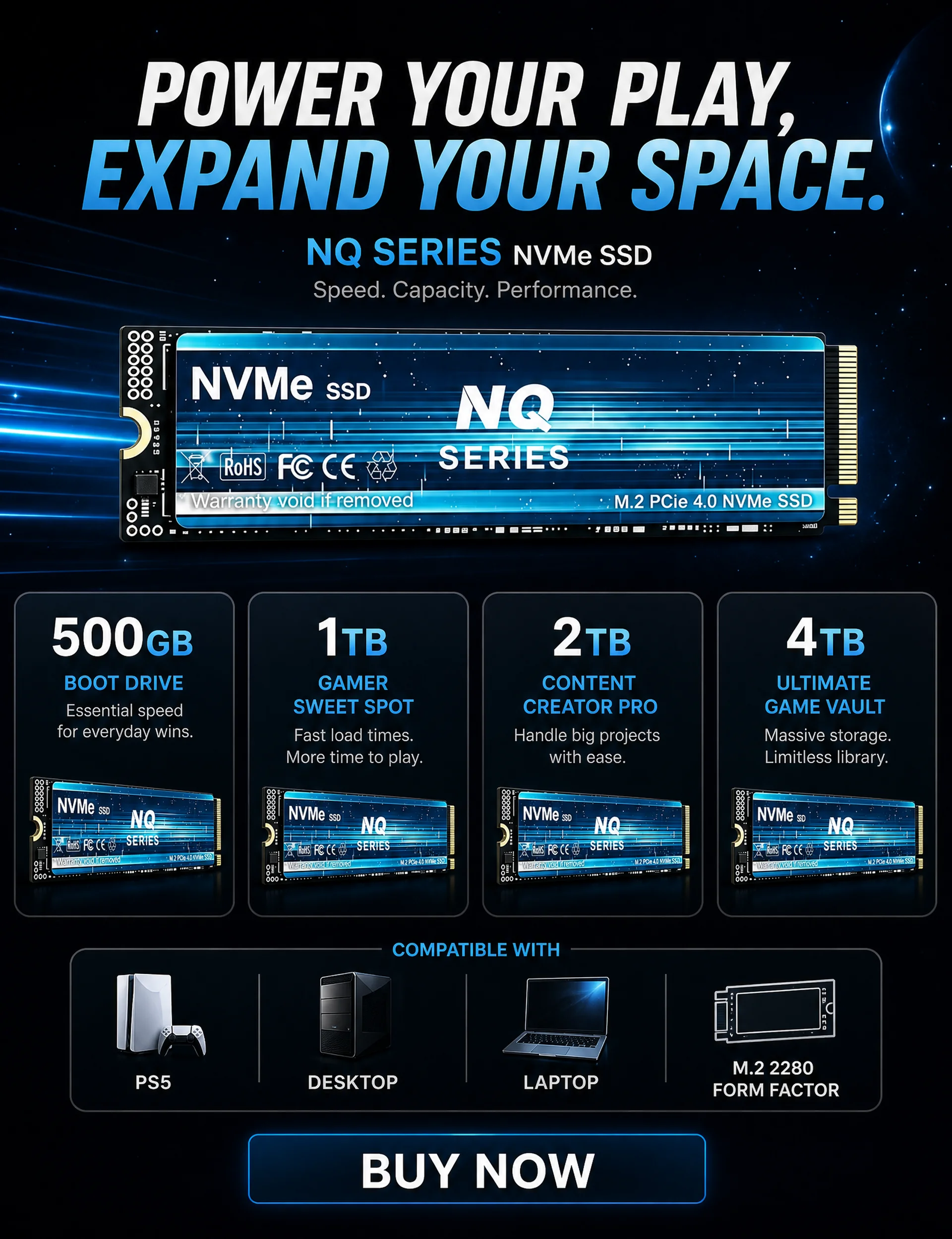 7300 MB/s, seria NQ, dysk SSD  – M.2 Nvme 4Tb Pcie 4.0 Ssd recenzja i cena